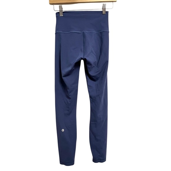 Lot of 2 Lululemon Wunder Train Tight Size 4 Green Blue High Rise Ankle Yoga - Picture 15 of 16